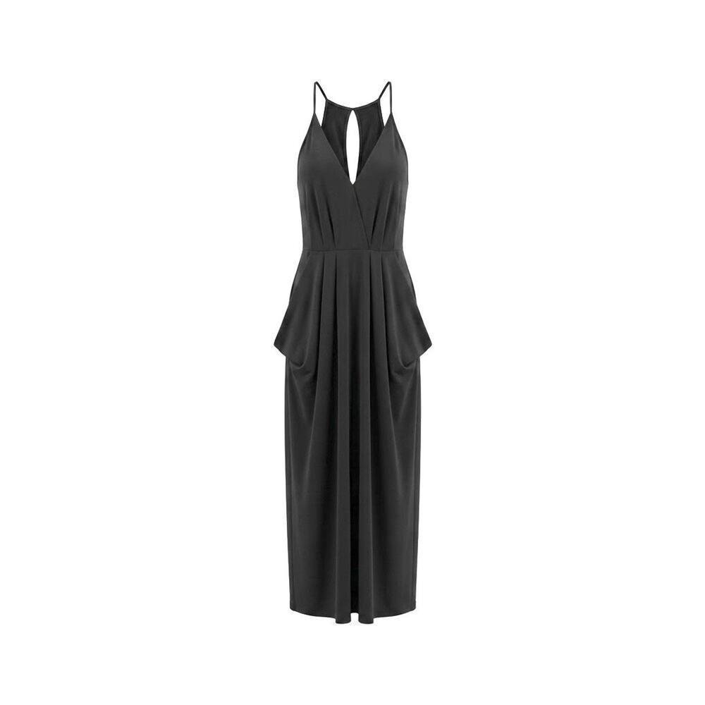 BCBG Black Midi Dress w/ Pockets sz M